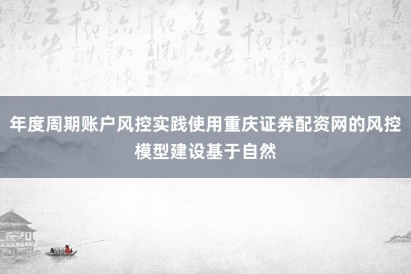 年度周期账户风控实践使用重庆证券配资网的风控模型建设基于自然