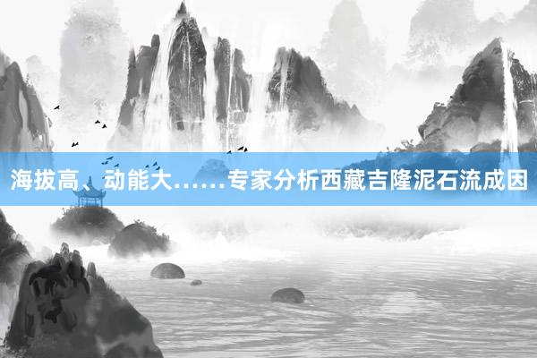海拔高、动能大……专家分析西藏吉隆泥石流成因