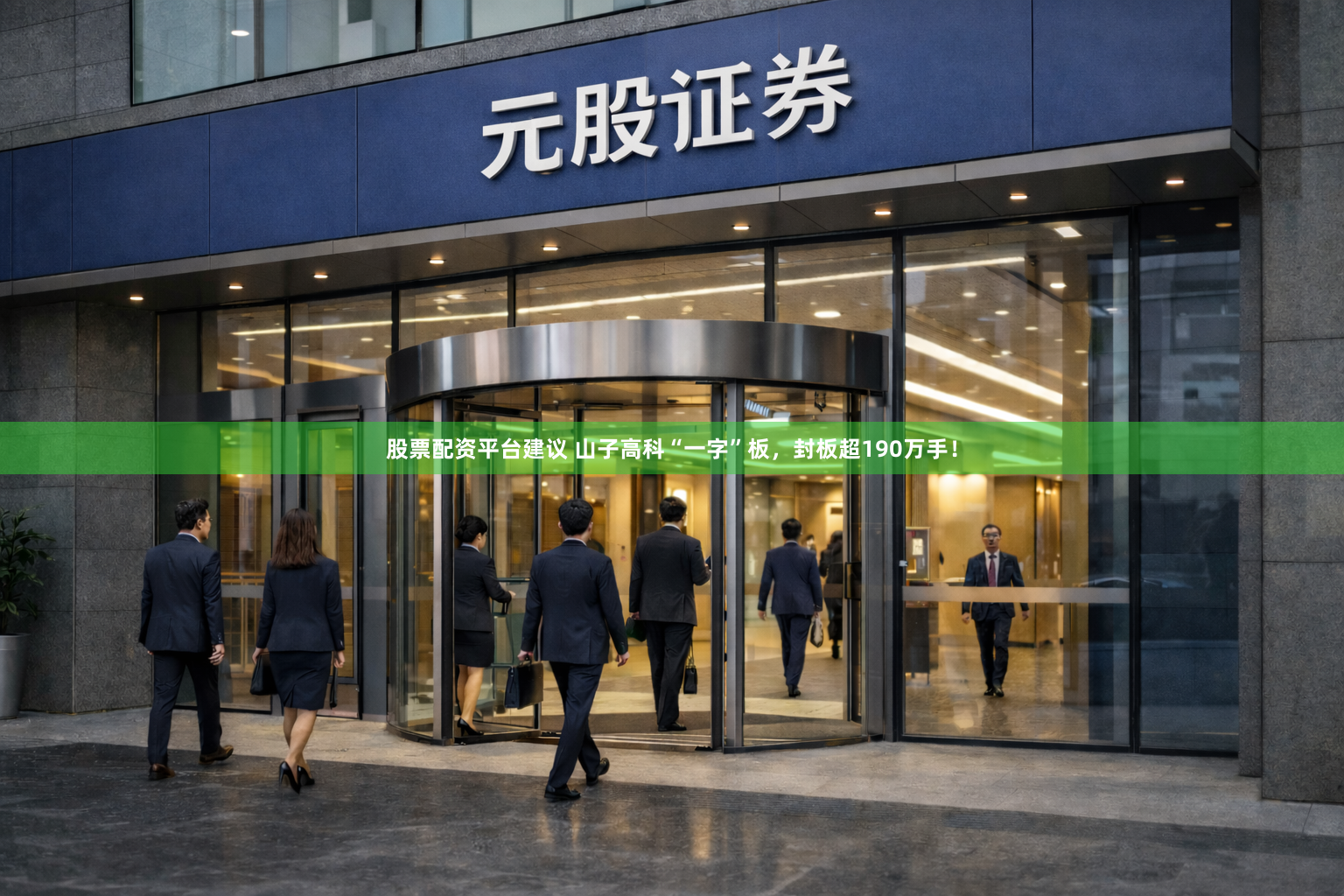 股票配资平台建议 山子高科“一字”板，封板超190万手！