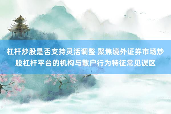 杠杆炒股是否支持灵活调整 聚焦境外证券市场炒股杠杆平台的机构与散户行为特征常见误区