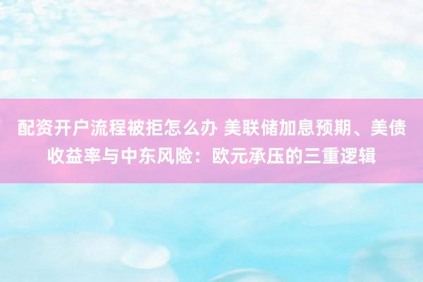 配资开户流程被拒怎么办 美联储加息预期、美债收益率与中东风险：欧元承压的三重逻辑